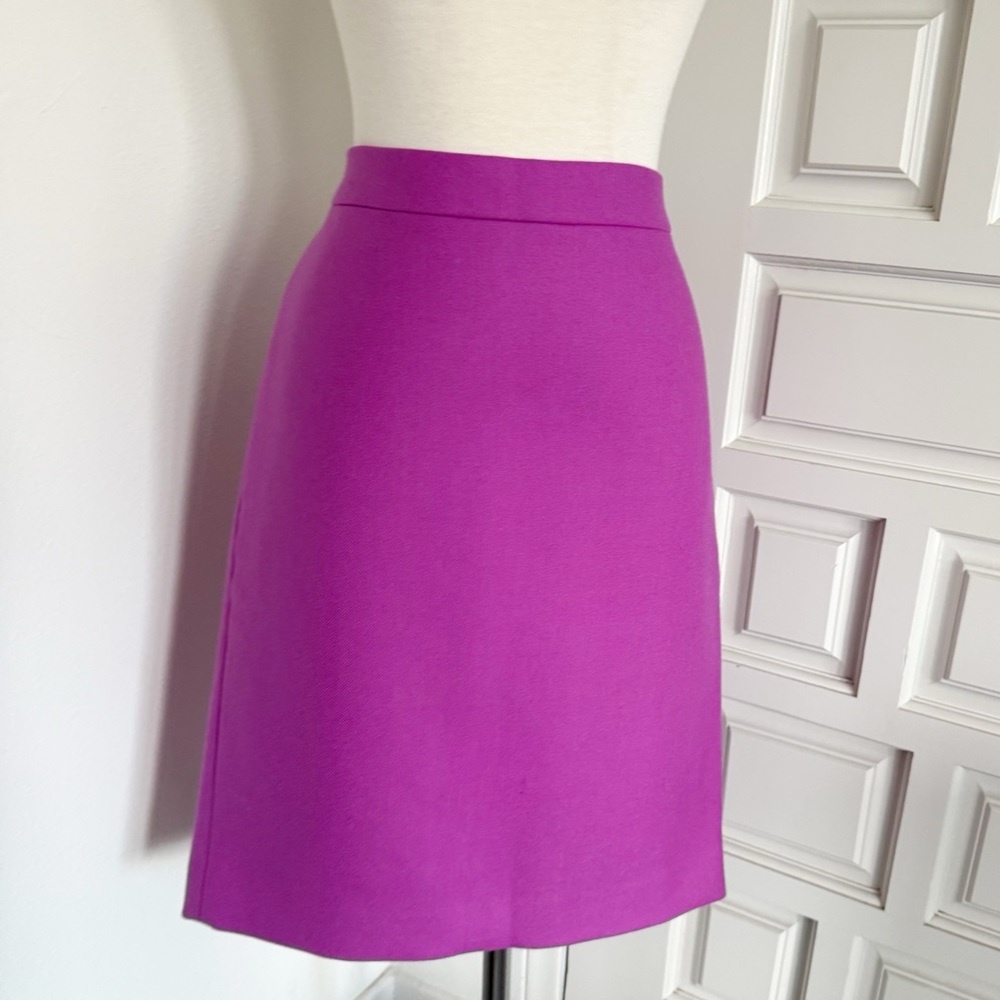 J. Crew Vibrant Fuchsia Purple Pink A-Line Skirt